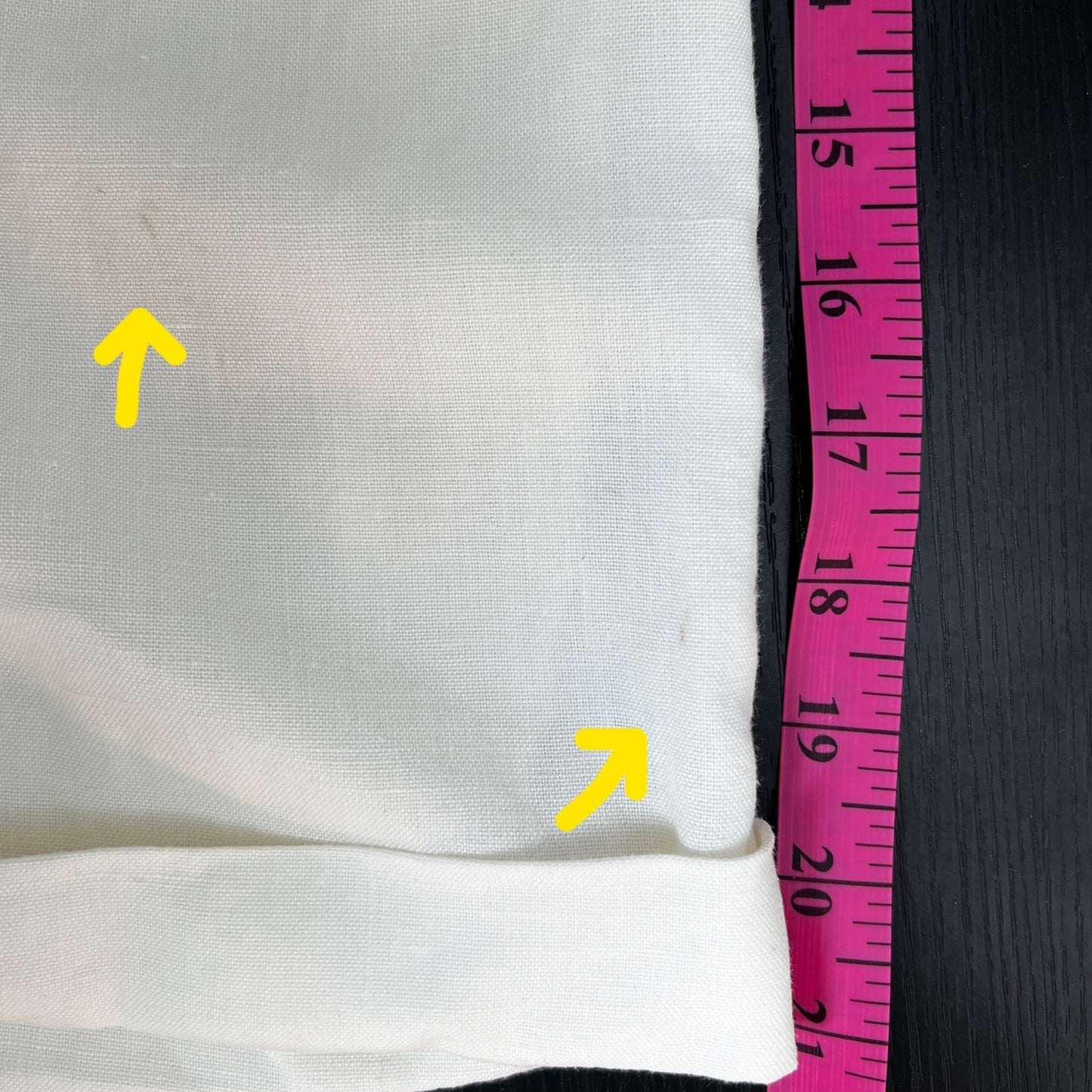 Talbots Petites Ivory Pleated Front Linen Blend Shorts/14P