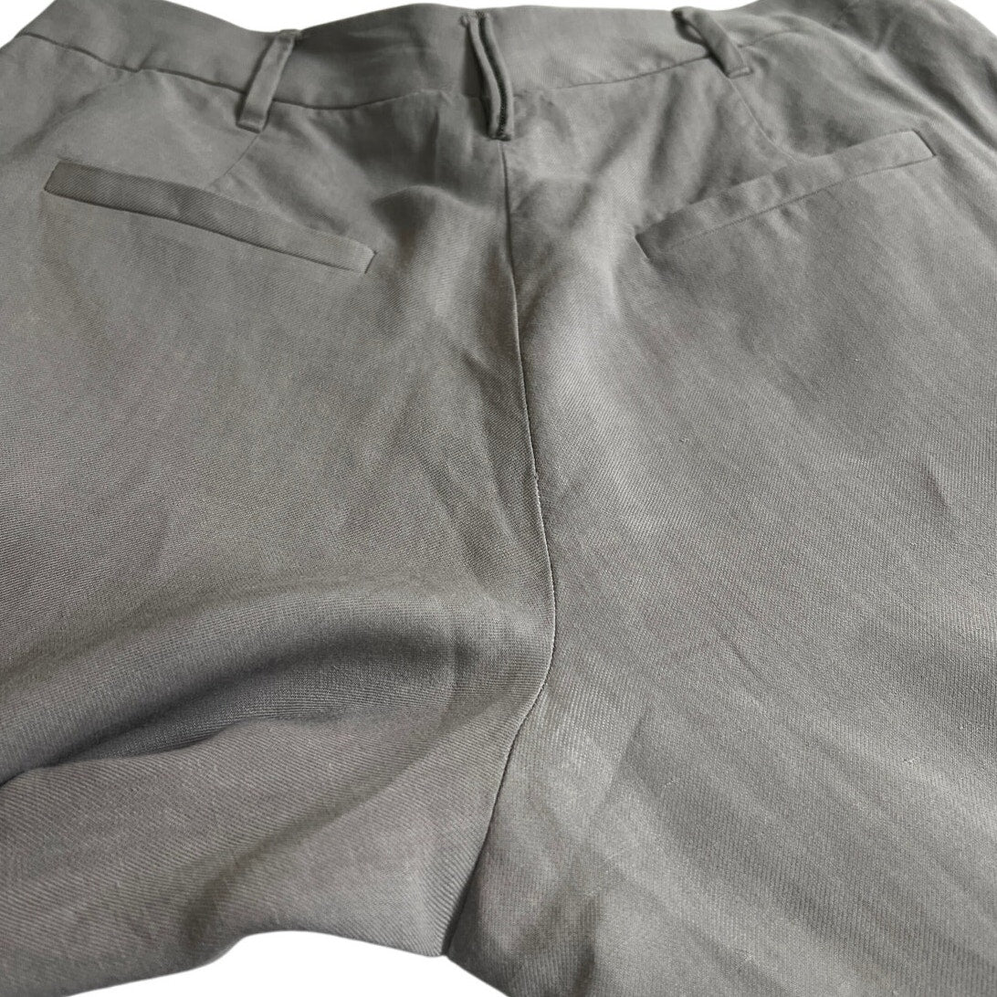 Brunello Cucinelli High Waist Straight Leg Cropped Trousers