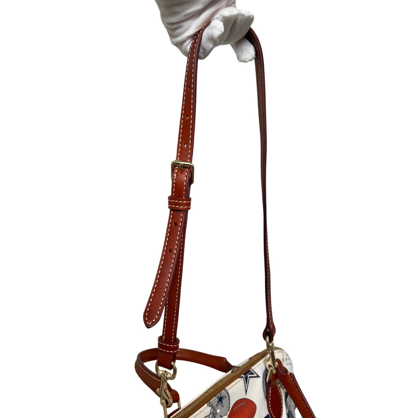 Dooney & Bourke Cowboys Gameday Zip Satchel Small