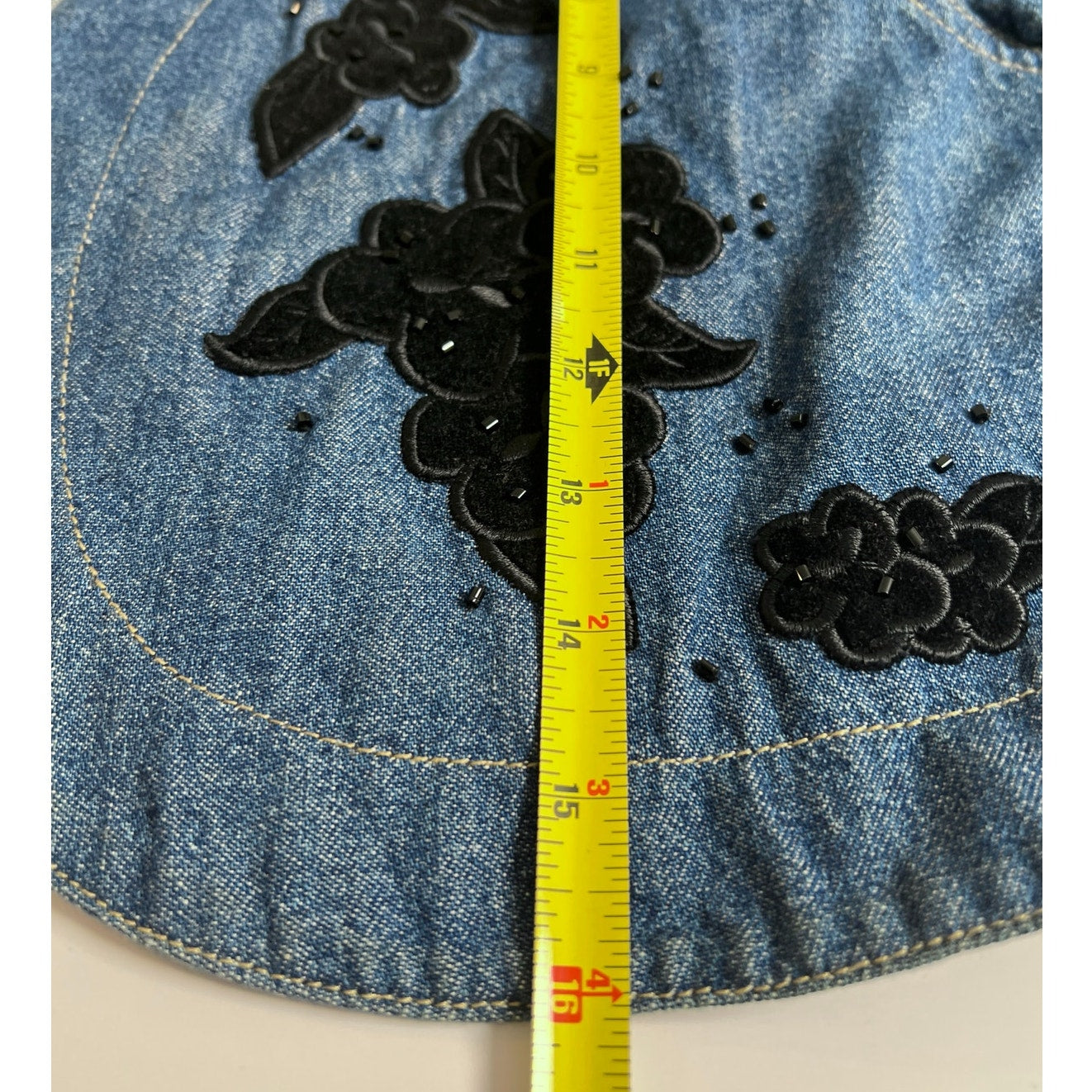 Vntg Y2K Lizwear Petite Liza Claiborne Denim Cropped Jacket