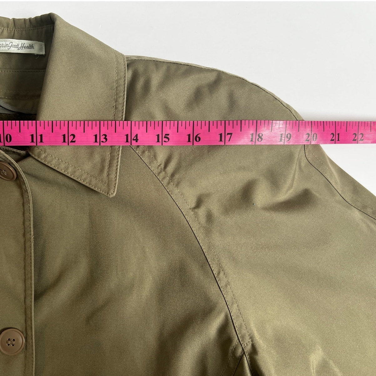 Vintage Misty Harbor Fur Lined Cropped Trench Coat Size 8