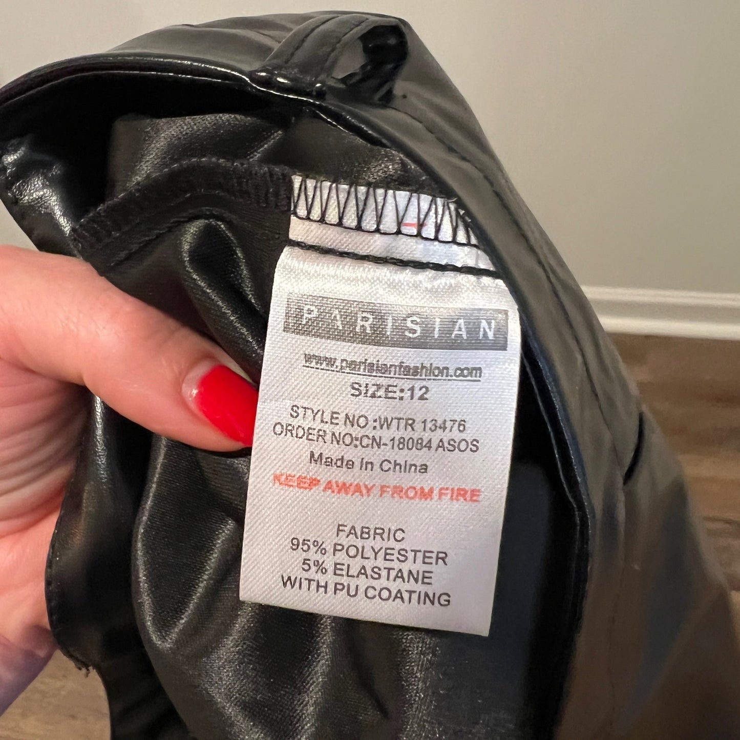 Parisian Faux Leather Pants/8