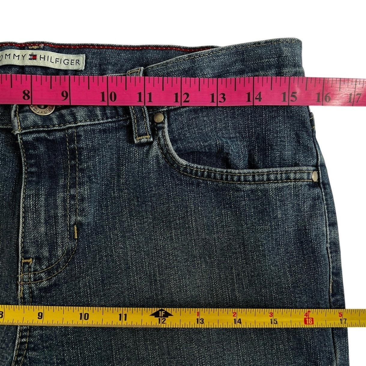 Vntg Y2K Tommy Hilfiger Low Rise Flare Jeans 6