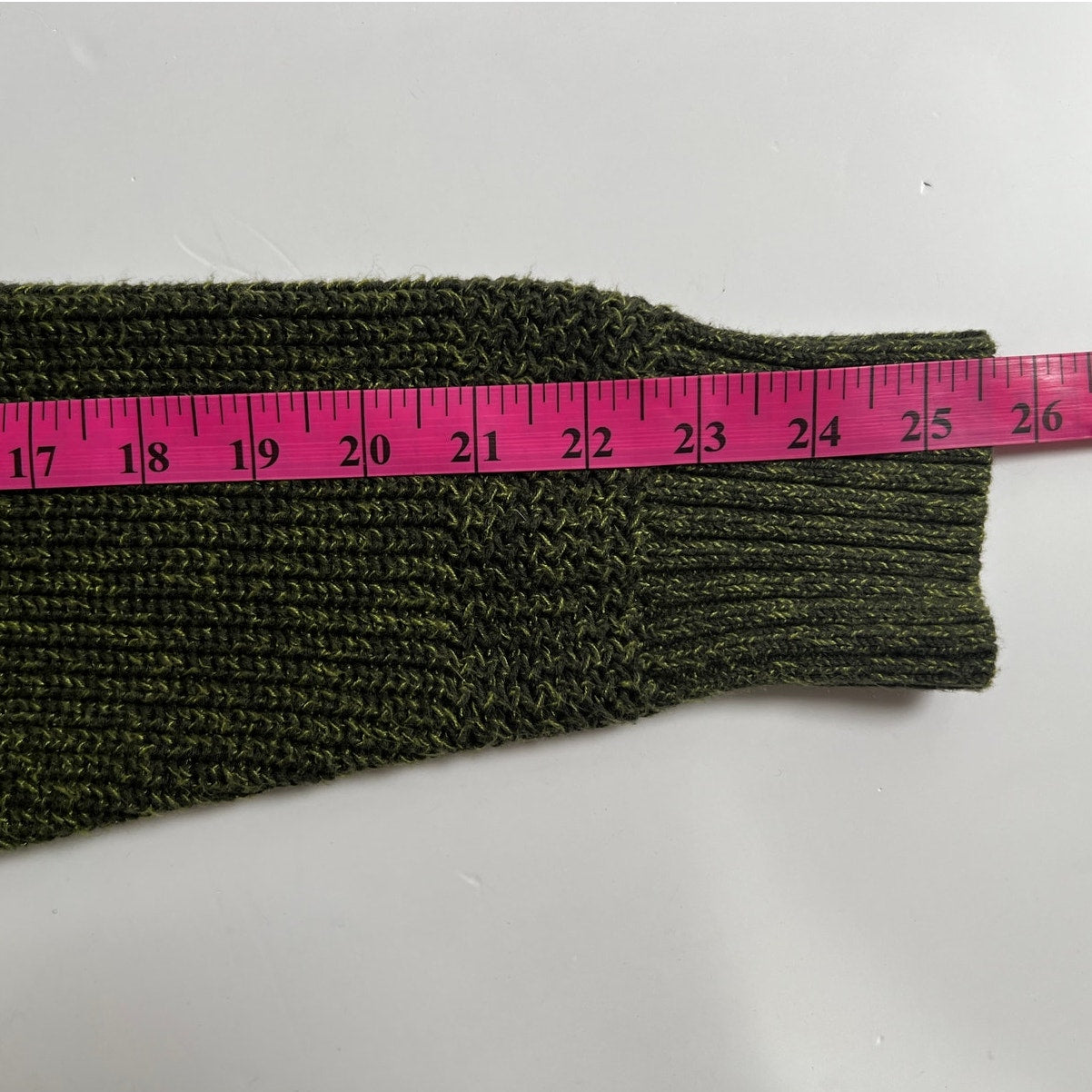 Vintage 90s RedHead Knit Green Henley Sweater/M