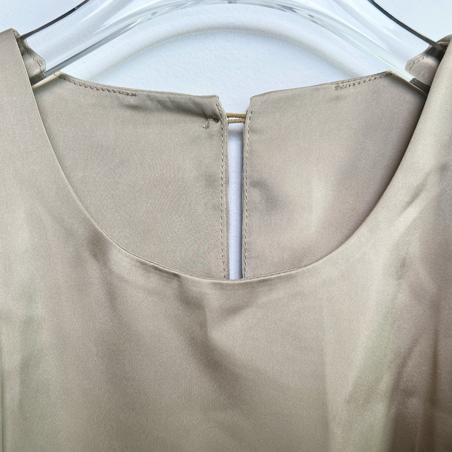 Commense Leisure Satin Blouse Khaki/XS