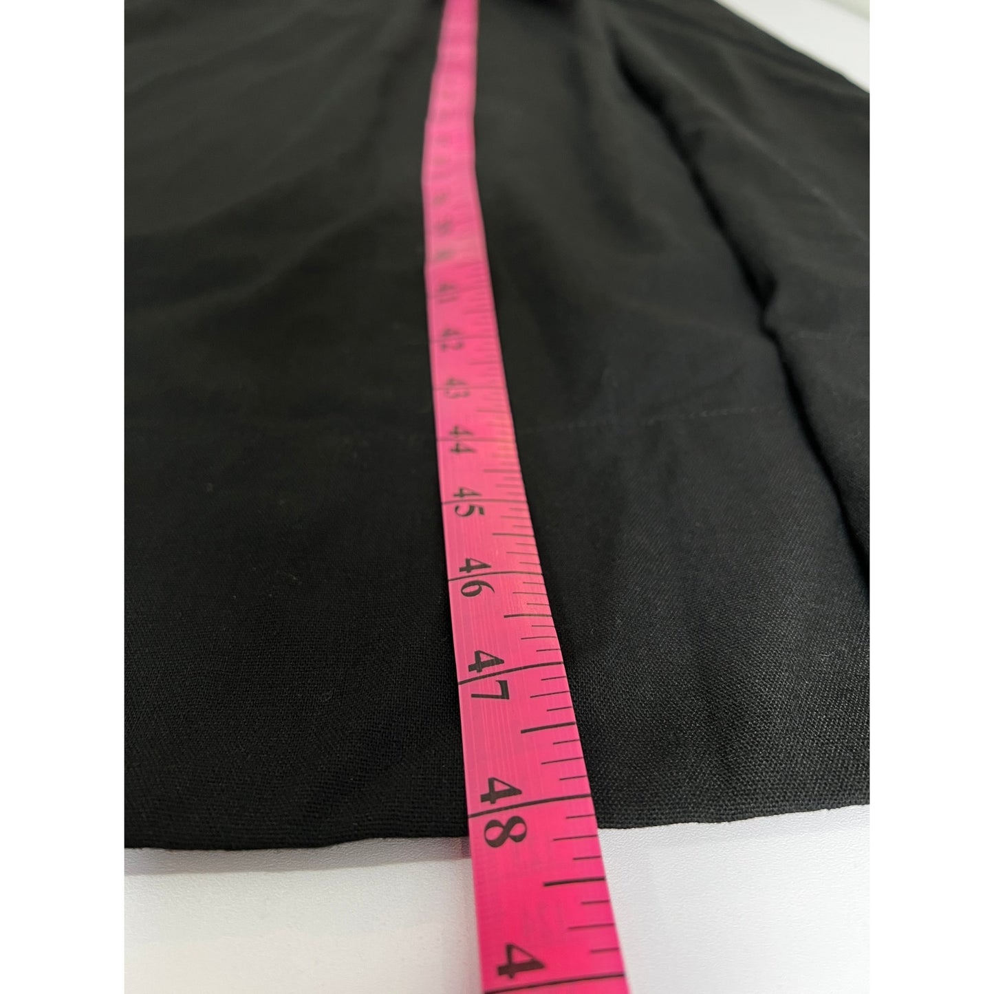 Commense Strapless Fit & Flare Linen Blend Dress Black L