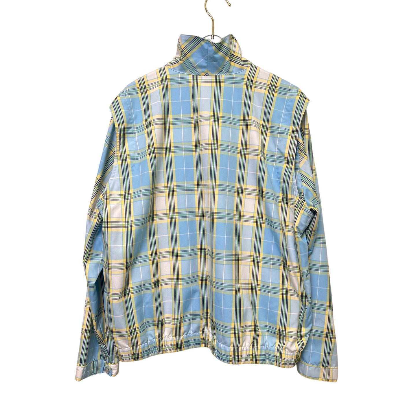 LizGolf x Liz Claiborne Plaid Women's 1/4 Zip Windbreaker L