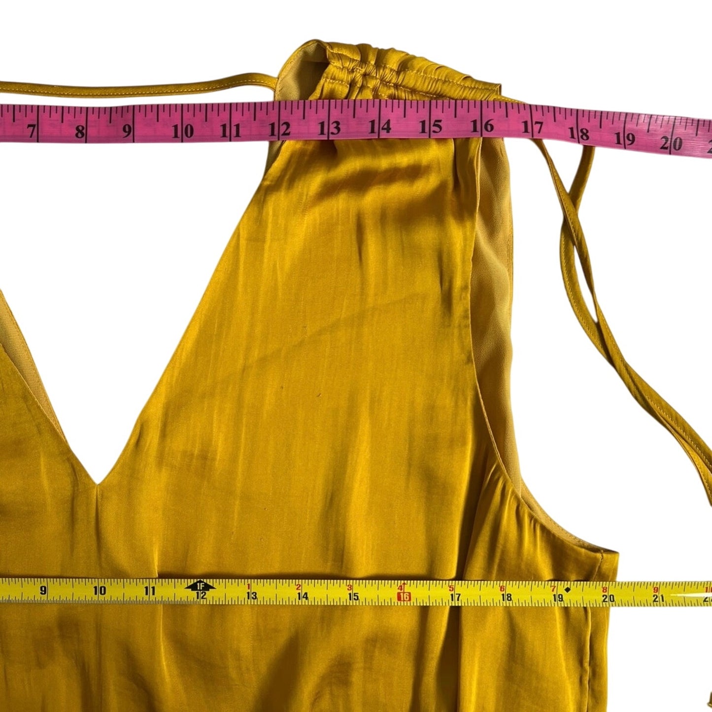 Banana Republic Satin Ruched Cropped Peplum Top XL