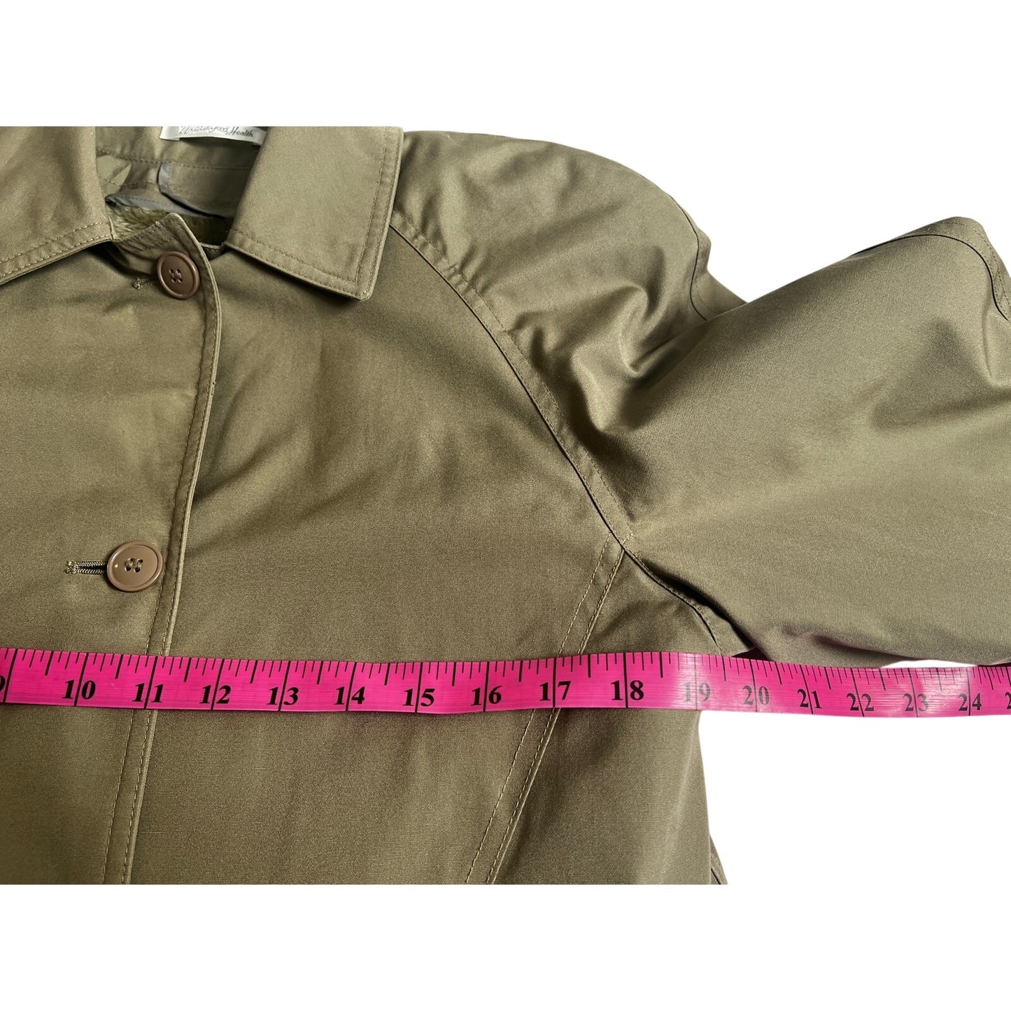 Vintage Misty Harbor Fur Lined Cropped Trench Coat Size 8