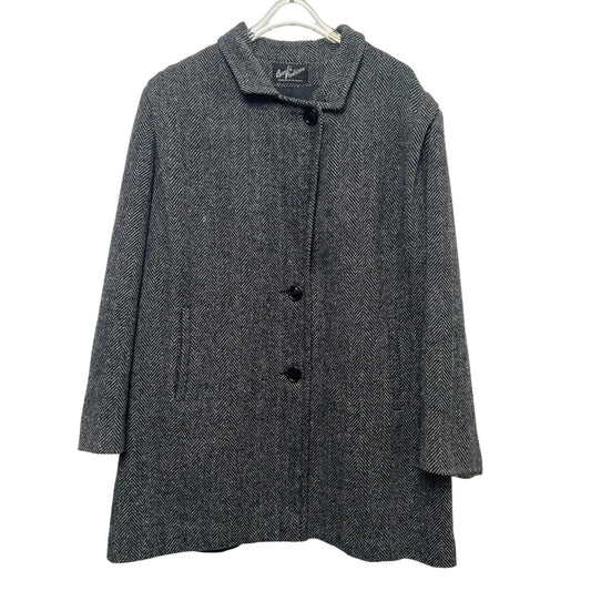 Vintage 60s Bambi Fashions Herringbone A-Line/Mod/Swing Coat