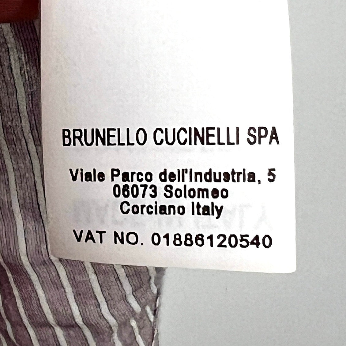 Brunello Cucinelli Cotton/Silk Blend Striped Button-Front Shirt/XL