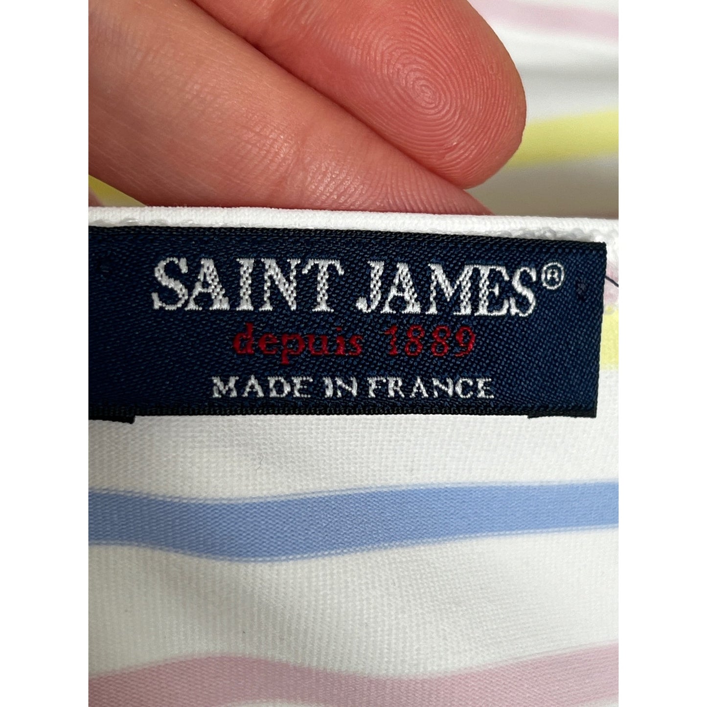 Saint James Breton Striped 3/4 Sleeve French Sailing Shirt/6