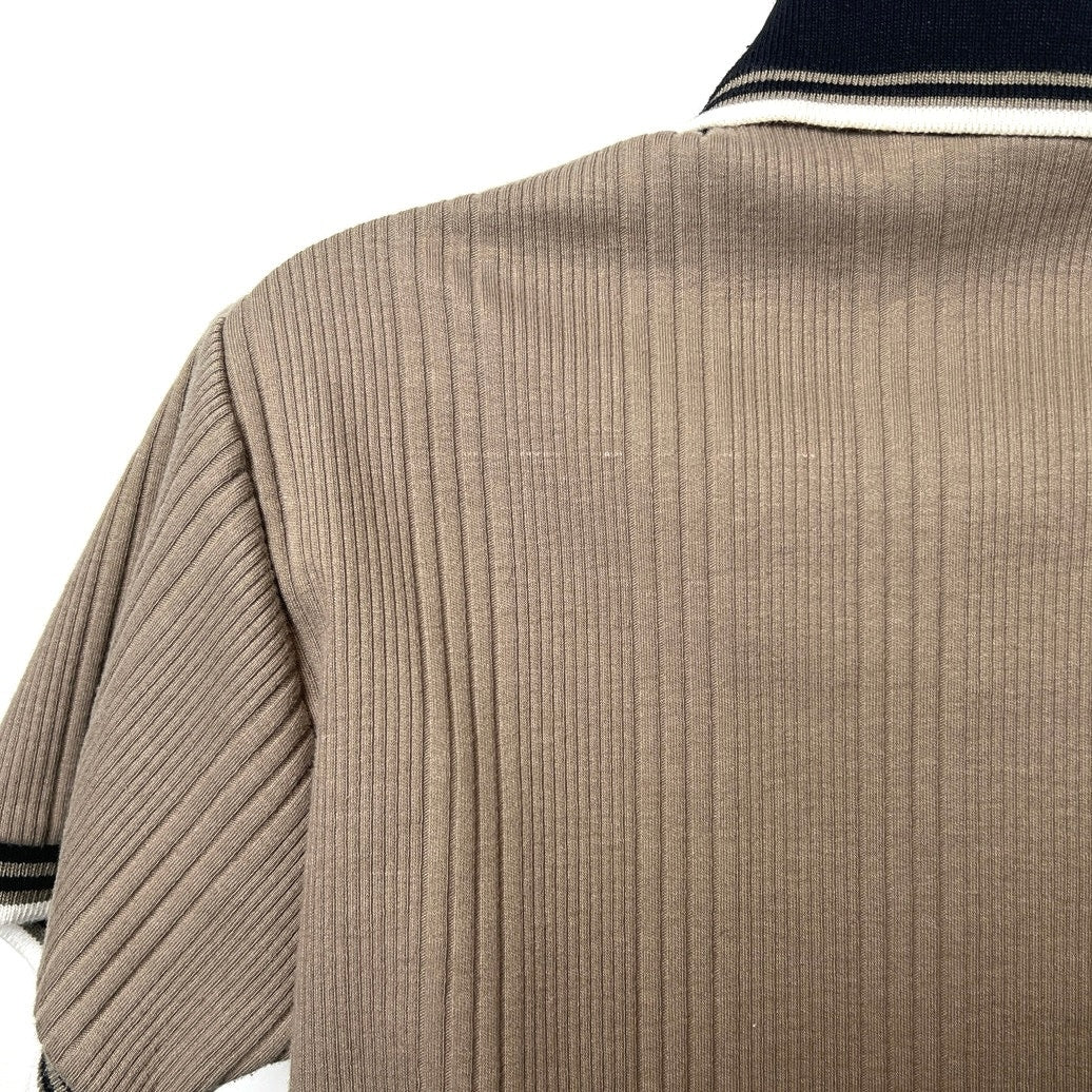 Vintage 90s Blake & Hollister Ribbed Contrast Trim Polo Shirt