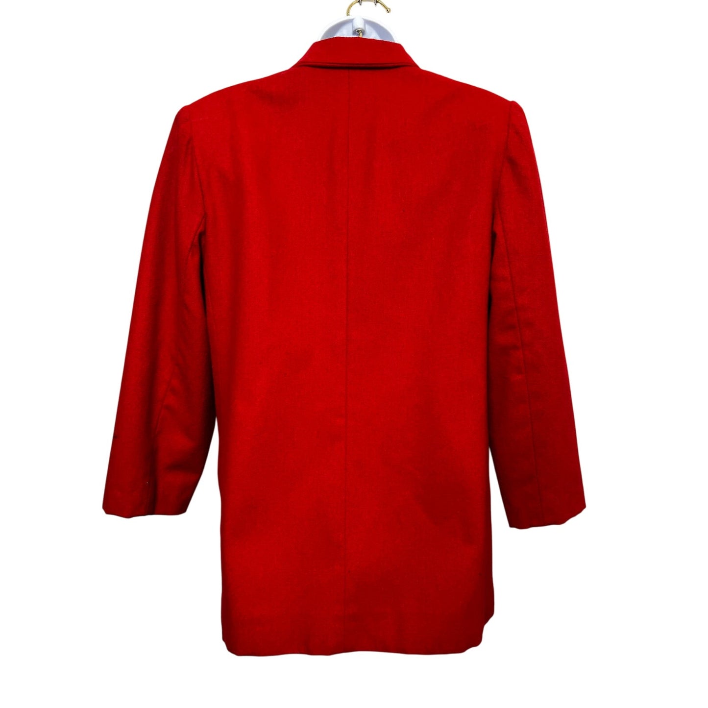 Vintage Original Wool Single-Button Blazer w/Brooch/M/8