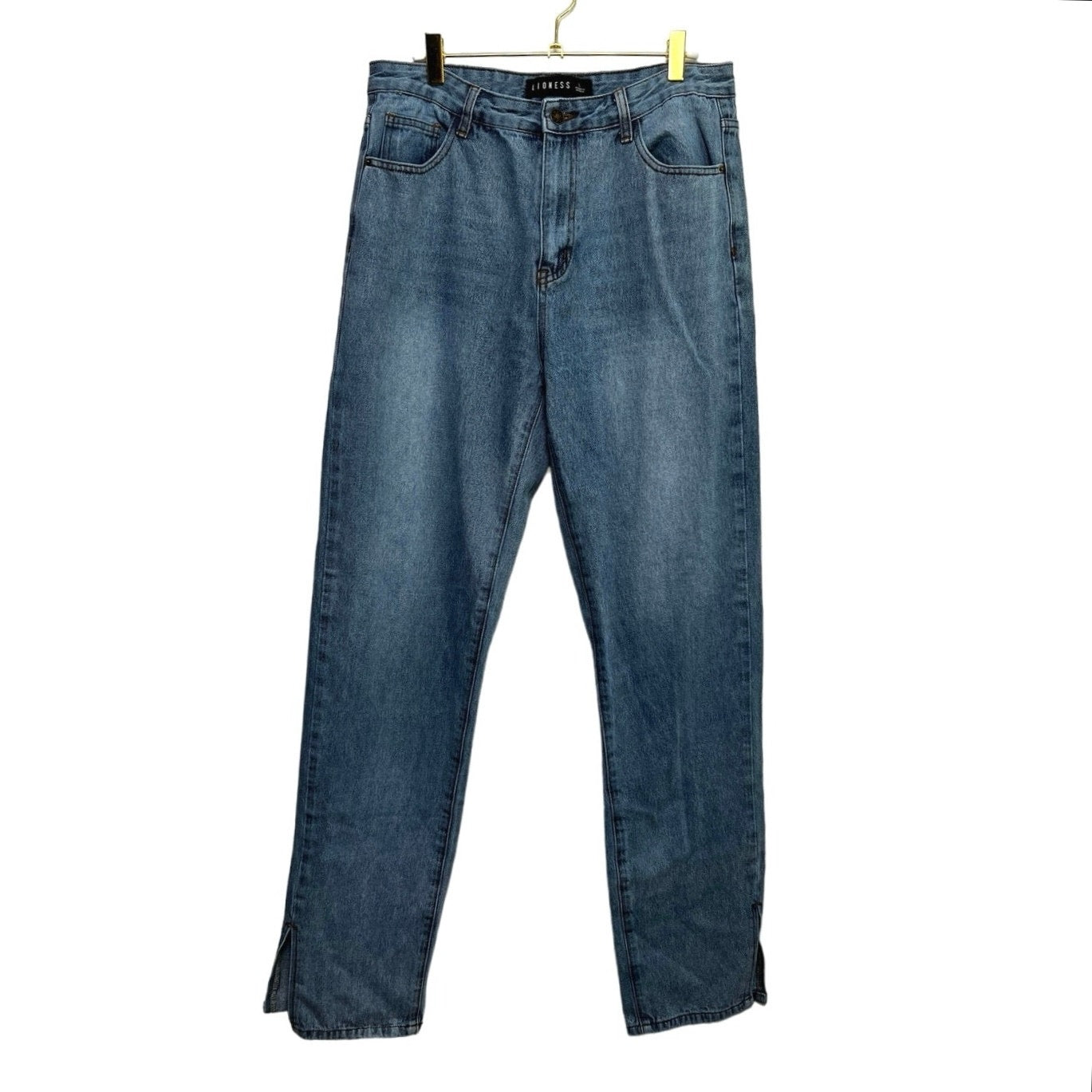 Lioness Side Slit Straight Leg Jeans/L