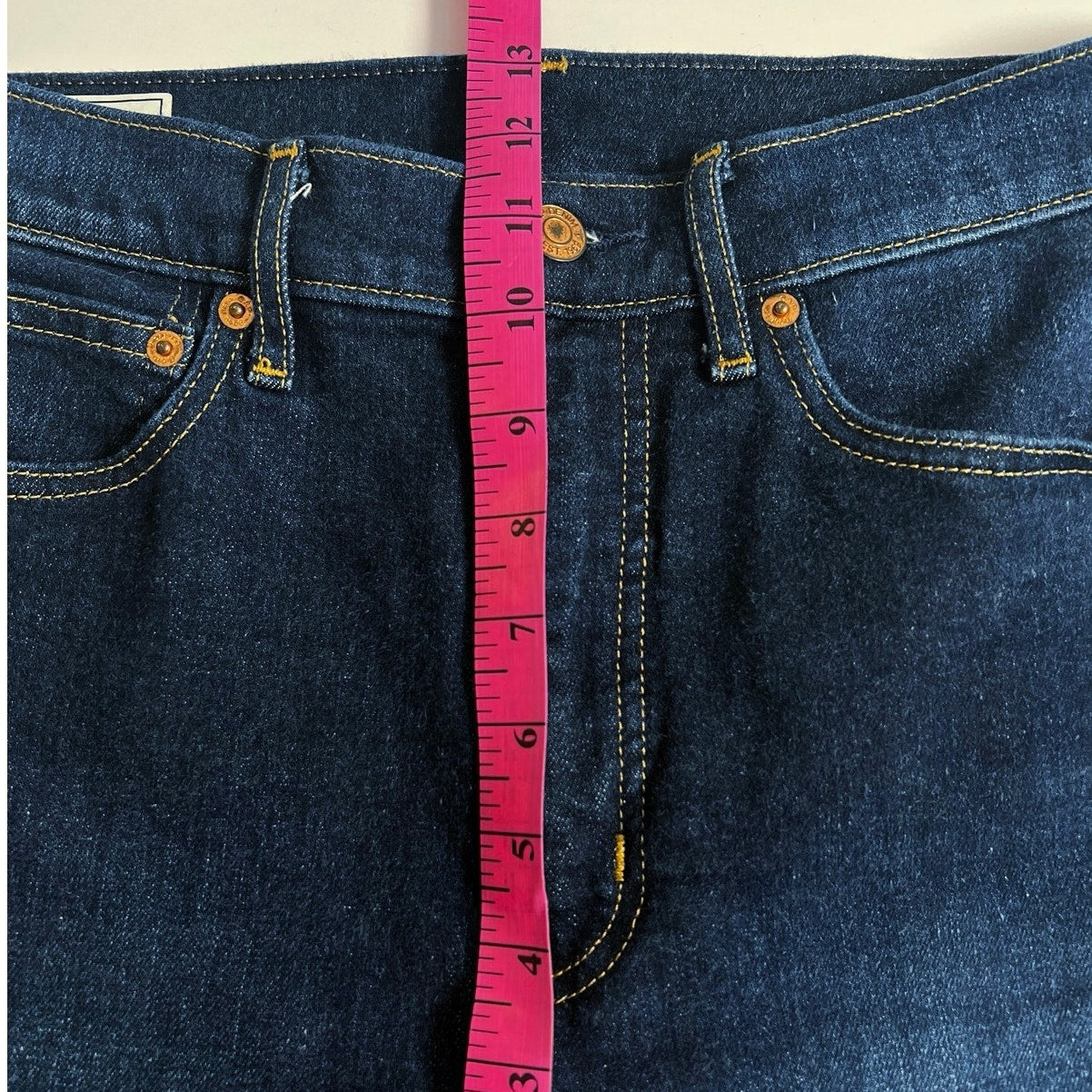 Gap High Rise '70s Flare Jeans Dark Wash 30/10