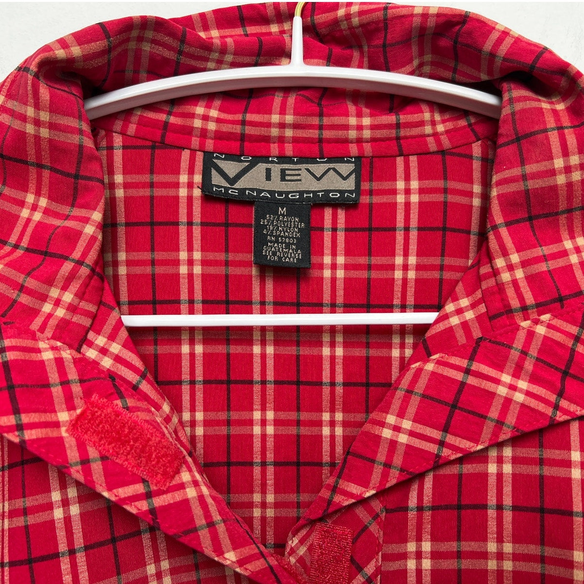 Norton McNaugton VIEW Vintage Plaid Pullover Jacket M