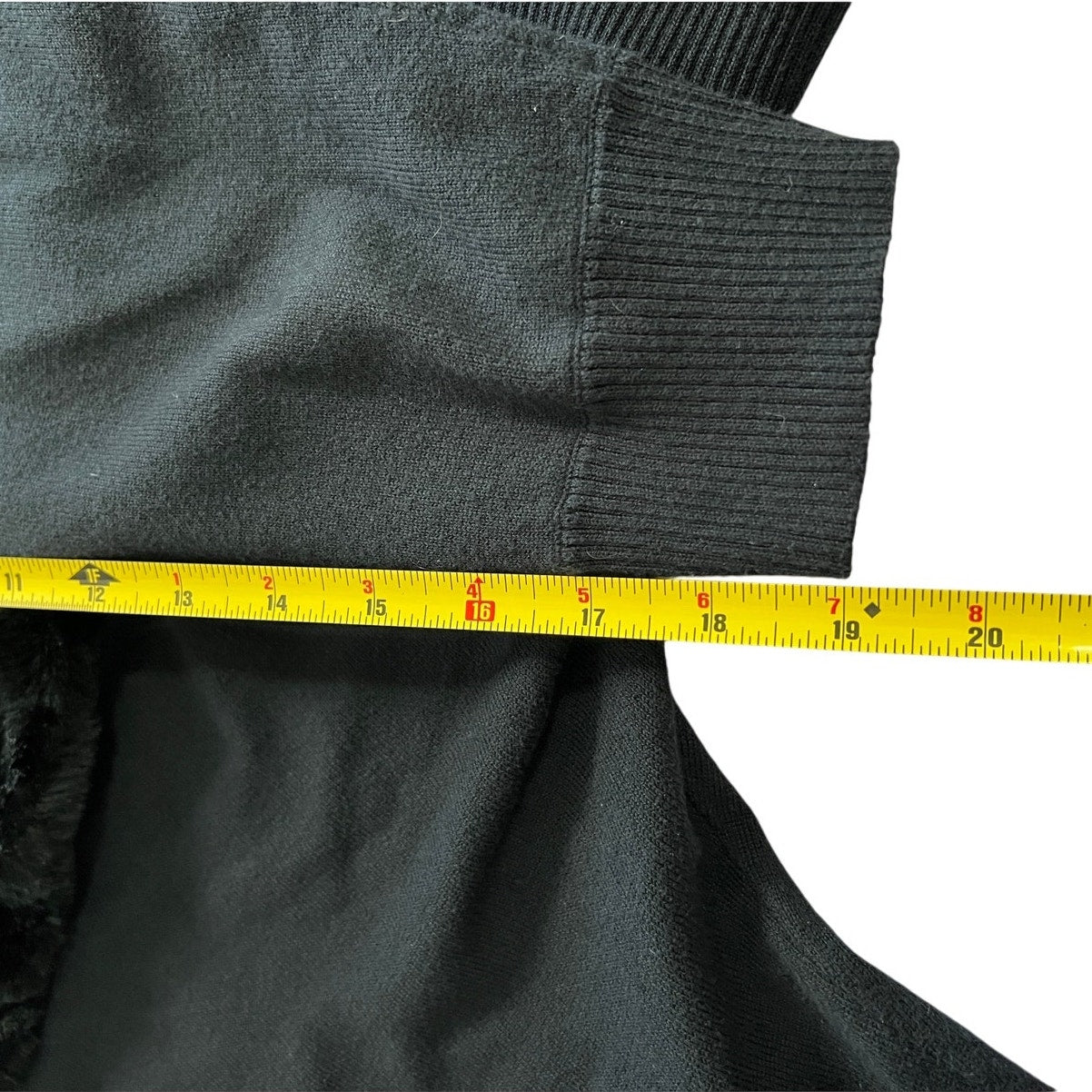 Vintage Y2K Axcess Liz Claiborned Fur Collar Cardigan XL