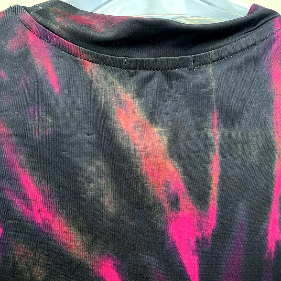 AFRM Billie Shoulder Pad Crew Neck Drop Arm Draped Top M