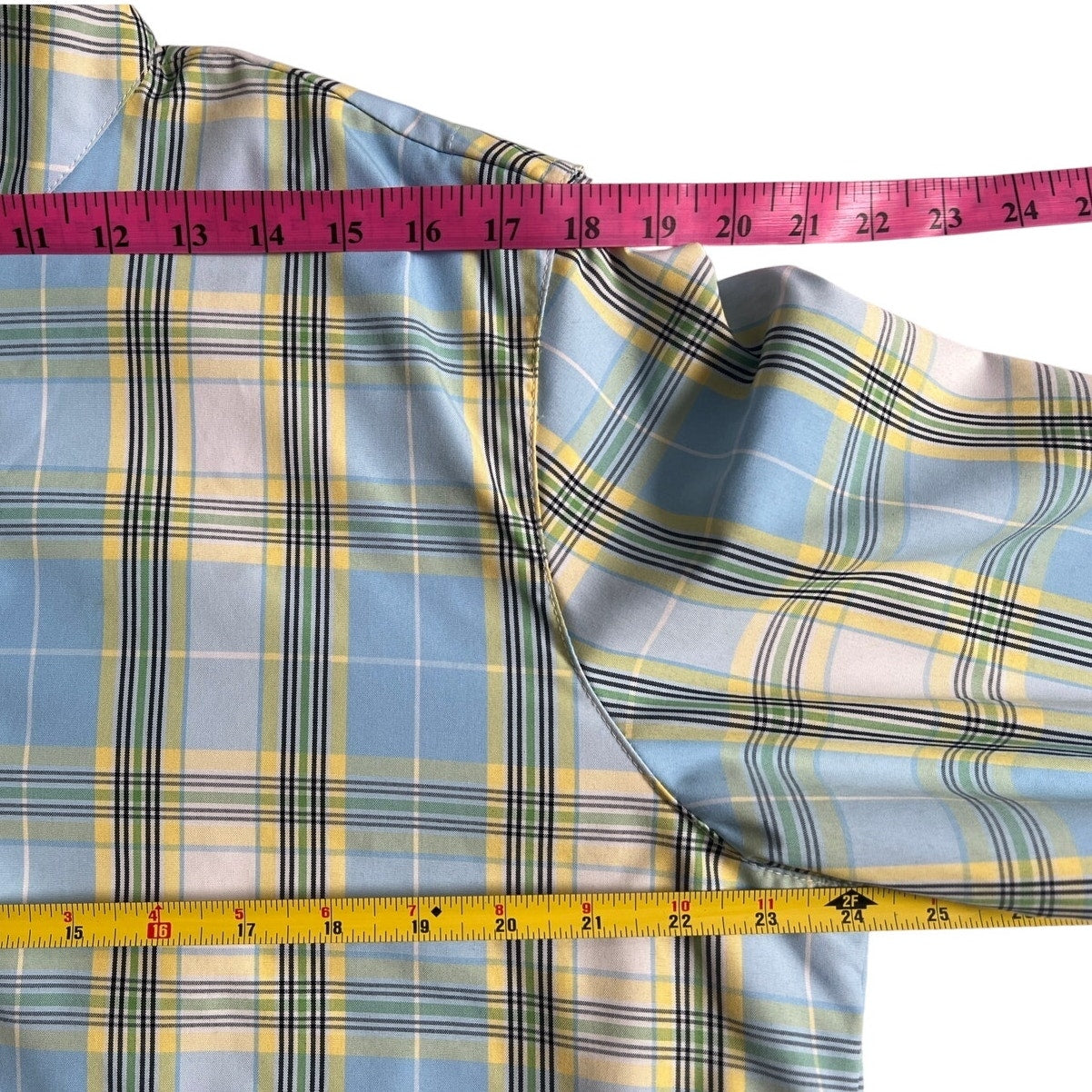LizGolf x Liz Claiborne Plaid Women's 1/4 Zip Windbreaker L