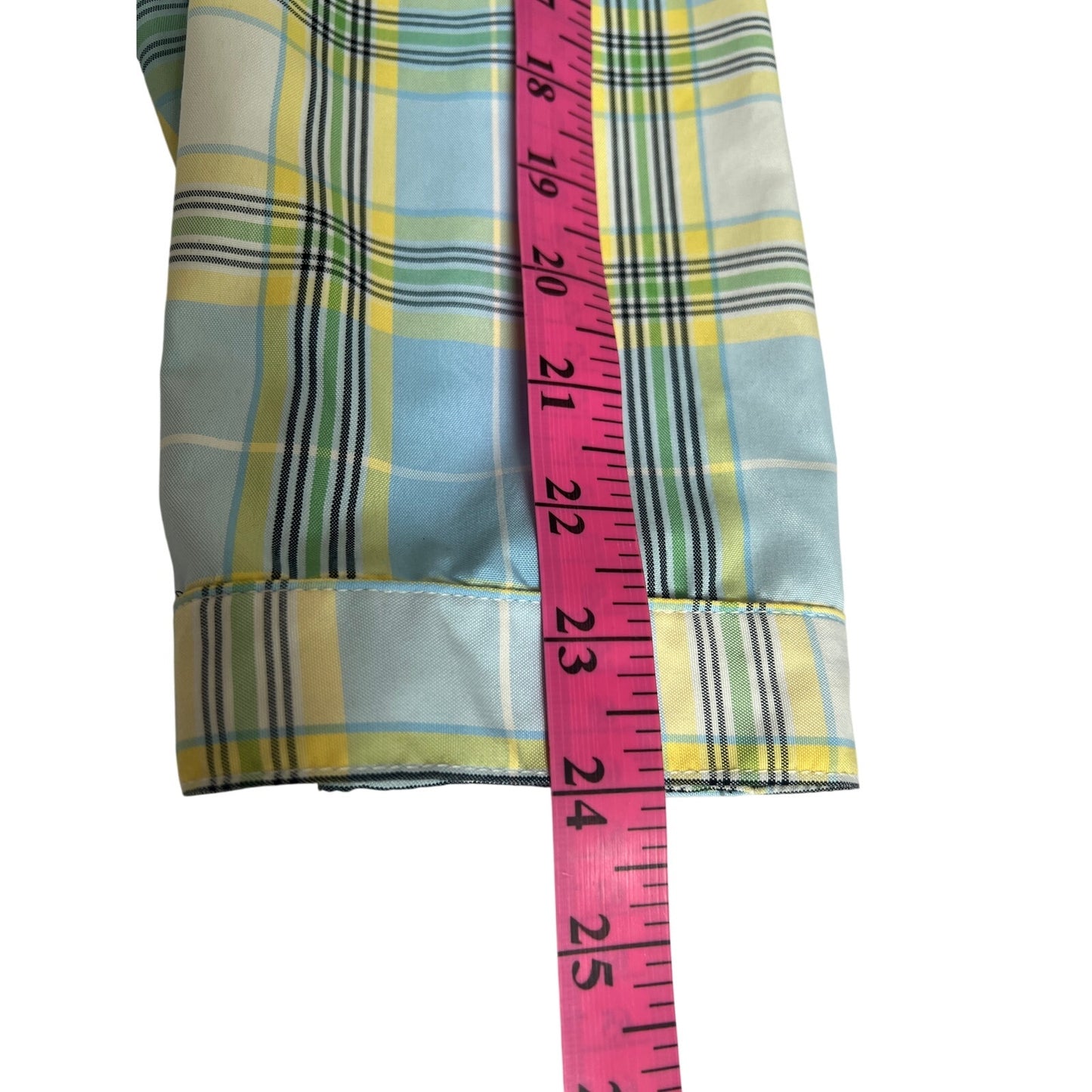 LizGolf x Liz Claiborne Plaid Women's 1/4 Zip Windbreaker L