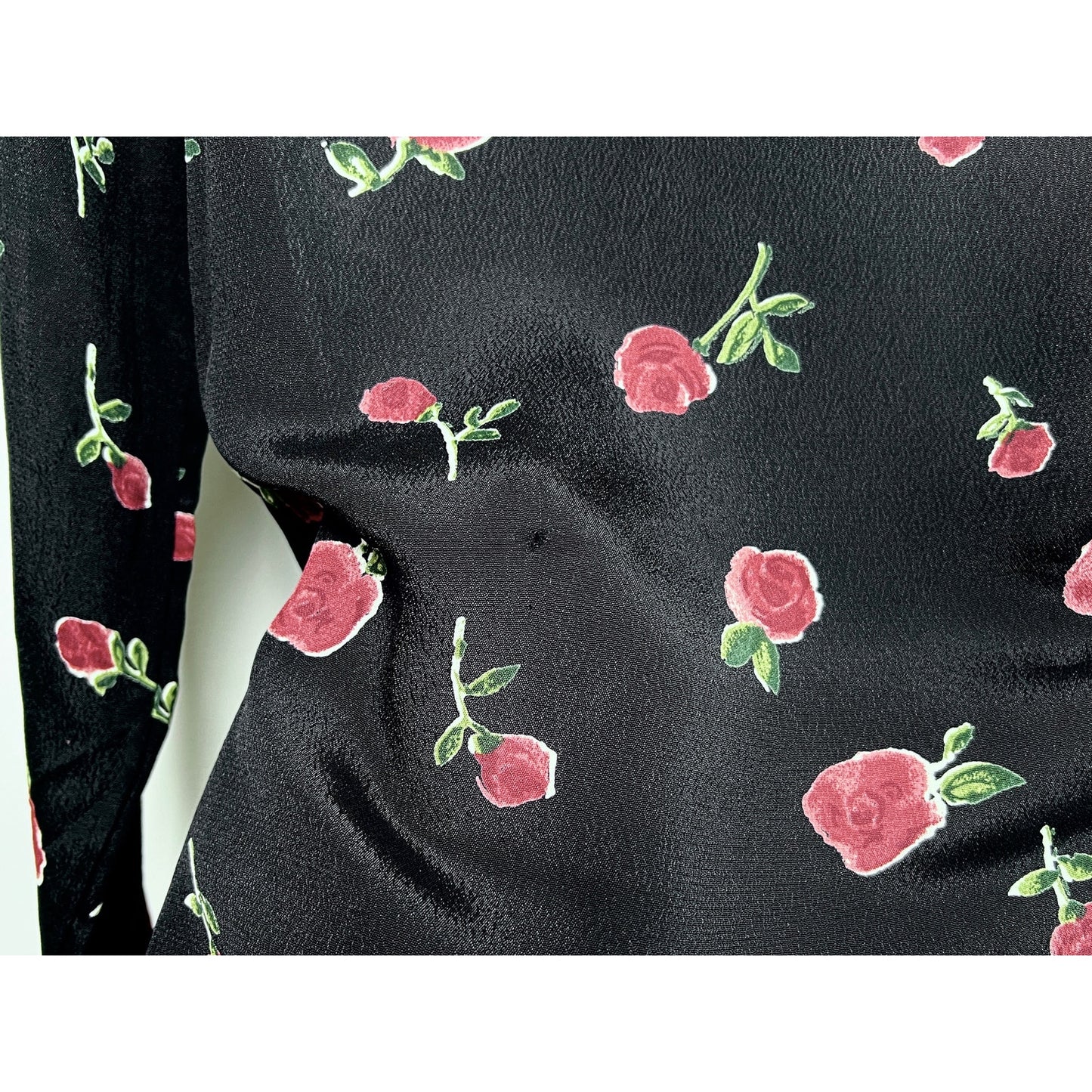 Roe + May Floral Long Sleeve Mini Wrap Dress/S