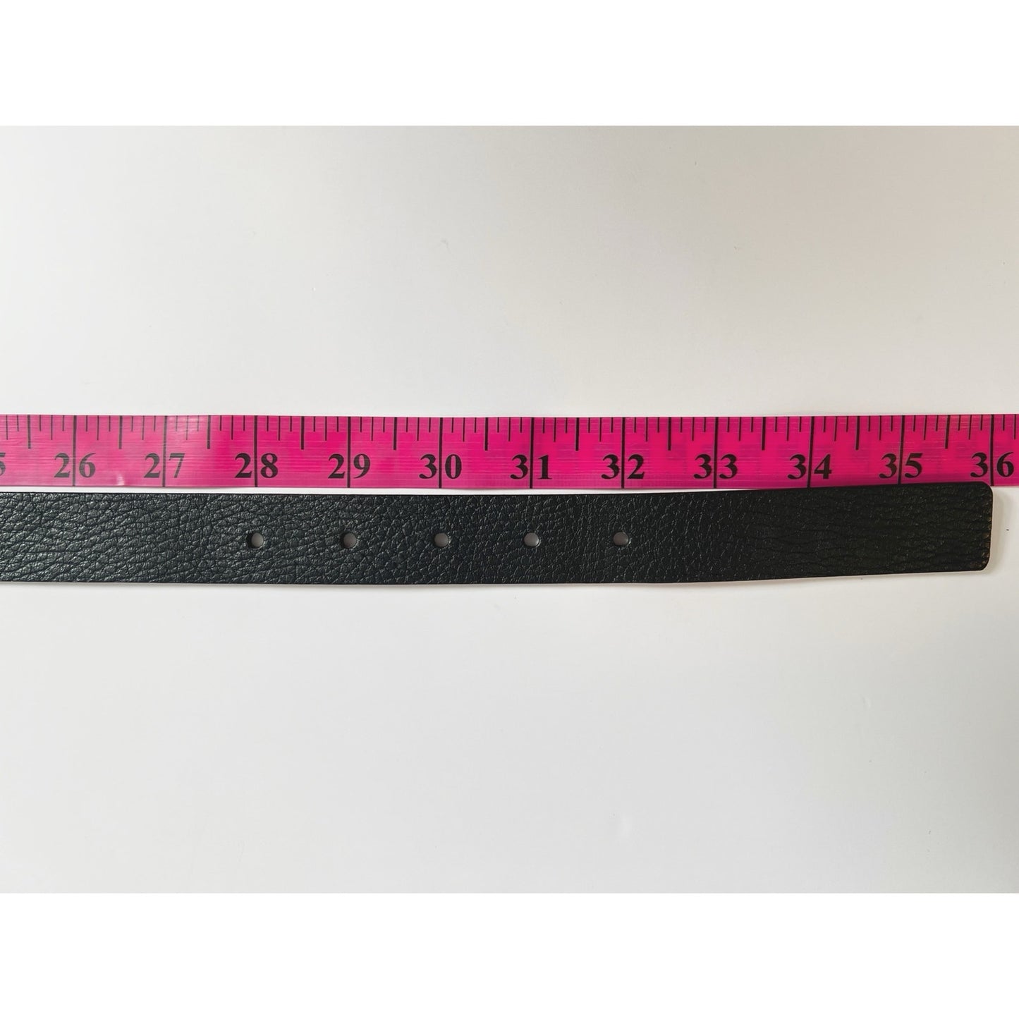 Talbots Genuine Italian Textured Black Leather Belt/S