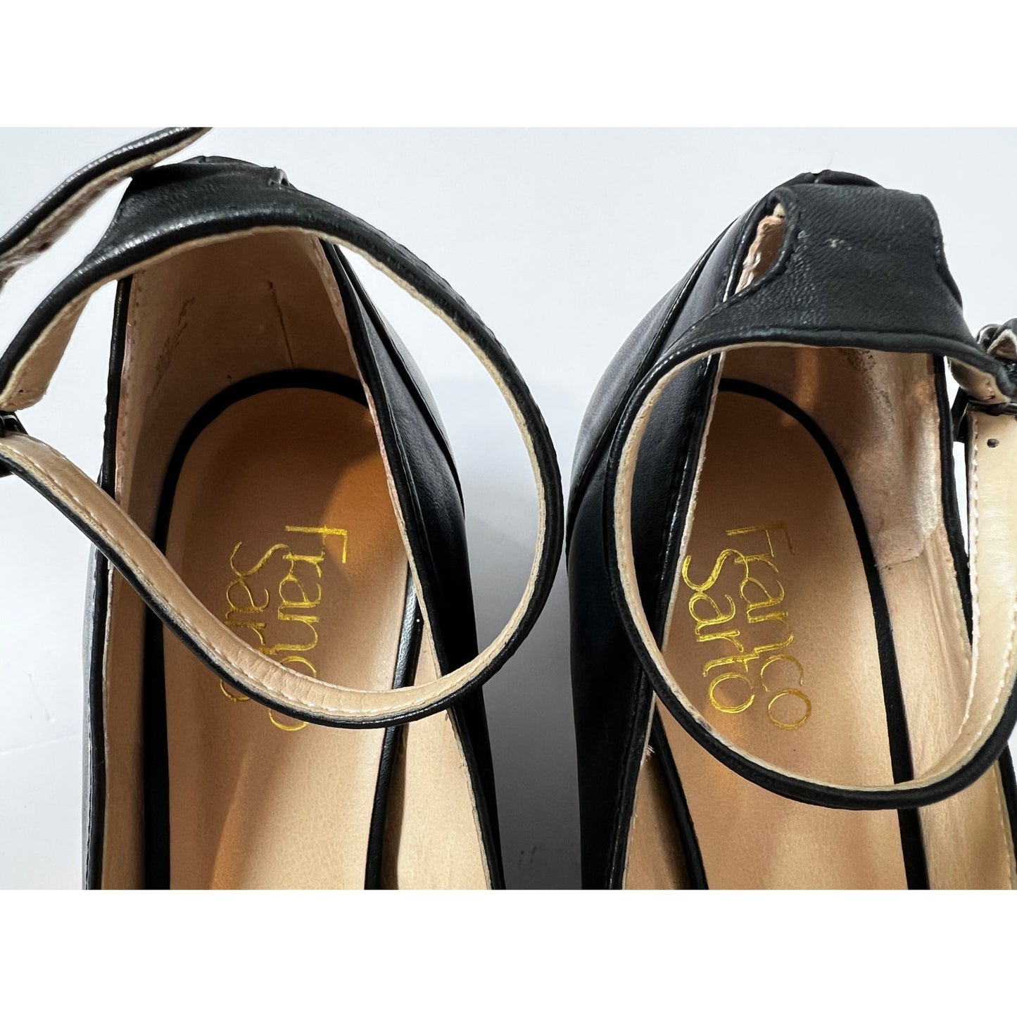 Franco Sarto Pointed Toe Block Heel Ankle Strap Pump 8.5M