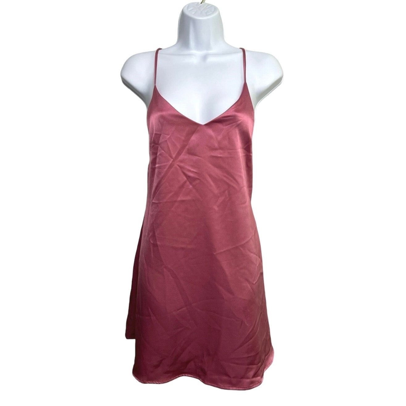 Vestique Satin Look Slip Mini Dress/M