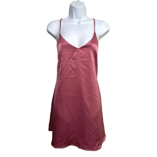 Vestique Satin Look Slip Mini Dress/M