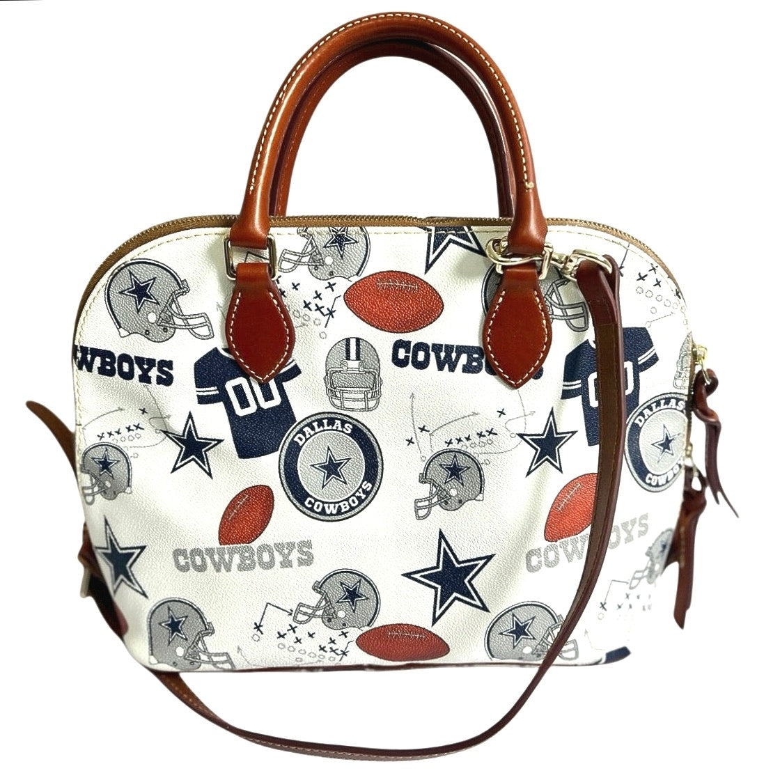 Dooney & Bourke Cowboys Gameday Zip Satchel Small