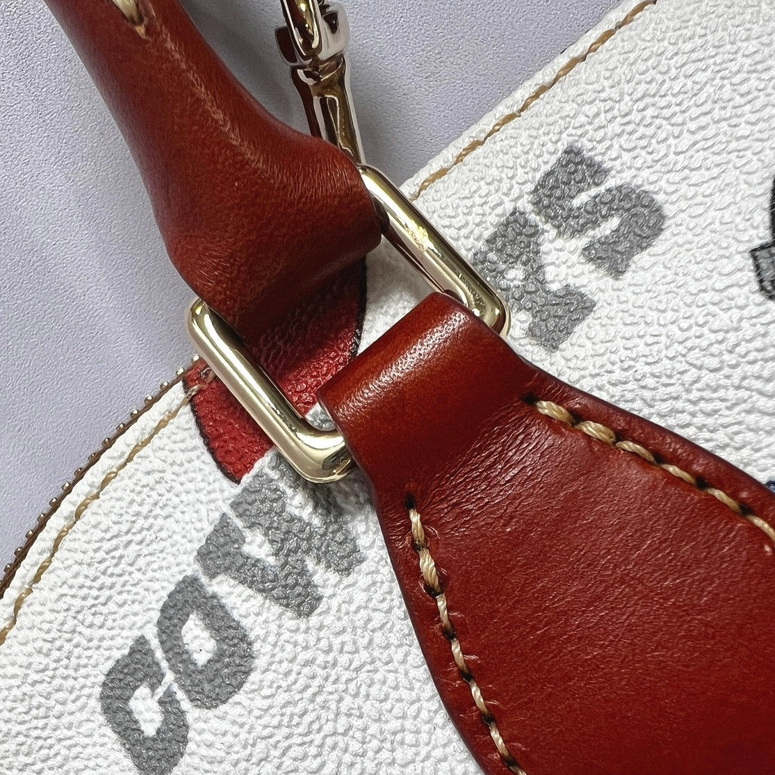 Dooney & Bourke Cowboys Gameday Zip Satchel Small