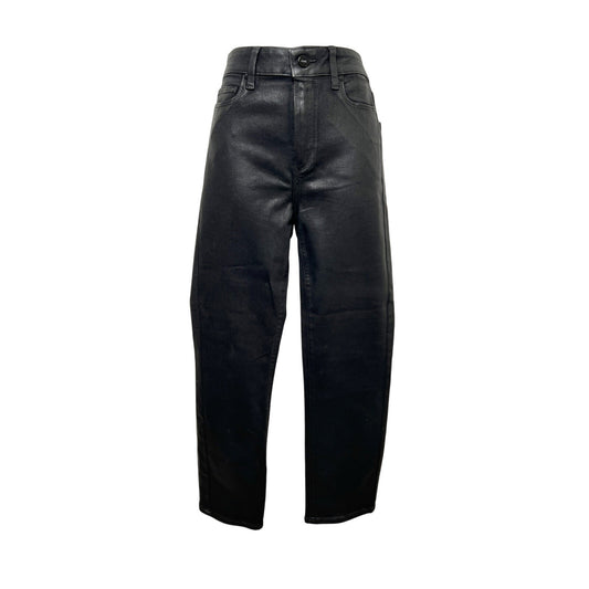 PAIGE Women's Cindy Luxe Coating Black Slim Straight Jeans