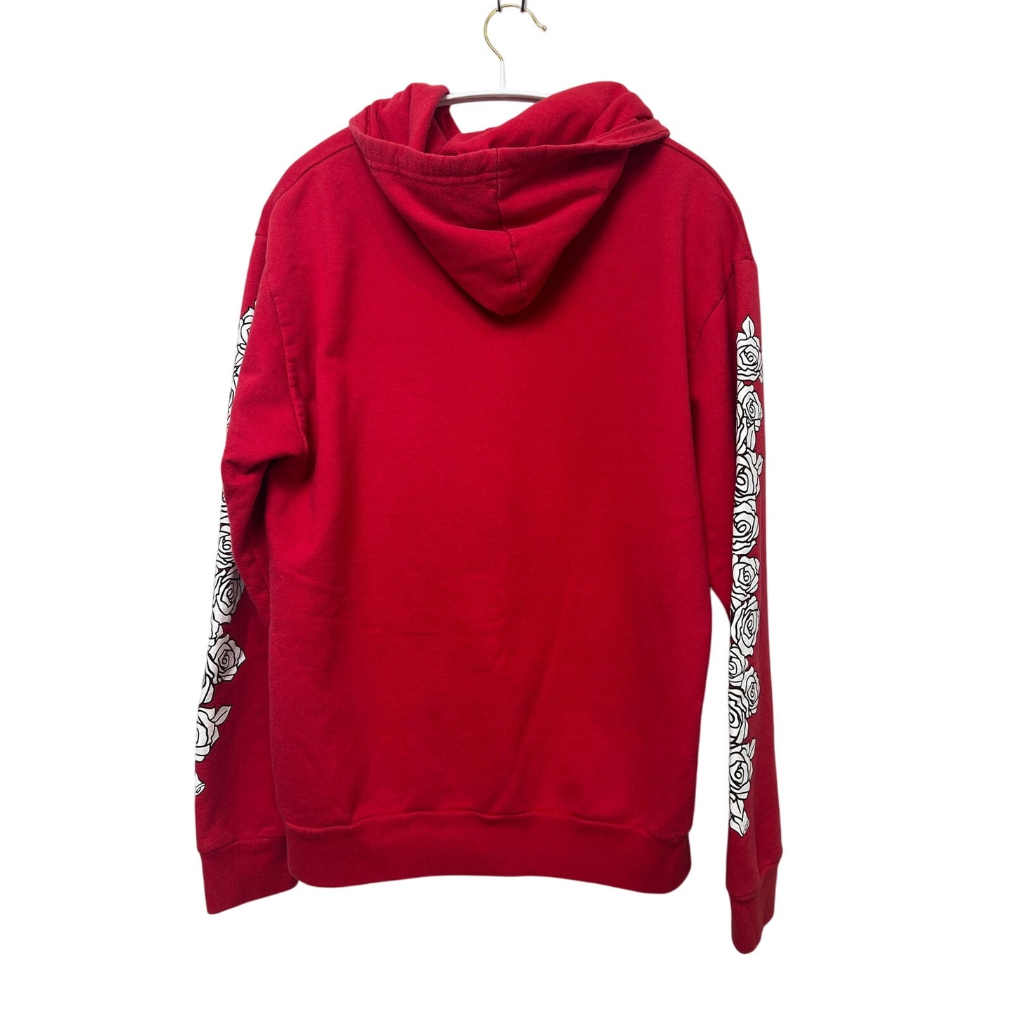 Selena Official Merch Floral Sleeve Red Hoodie M