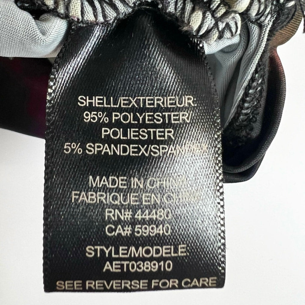 AFRM Billie Shoulder Pad Crew Neck Drop Arm Draped Top M