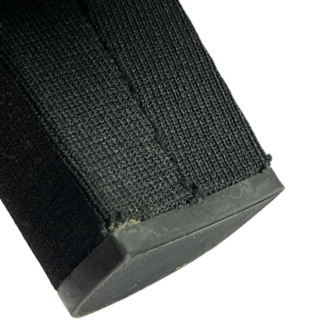 Wild Diva Rhinestone Studded Ankle Sock Block Heel Boots/7