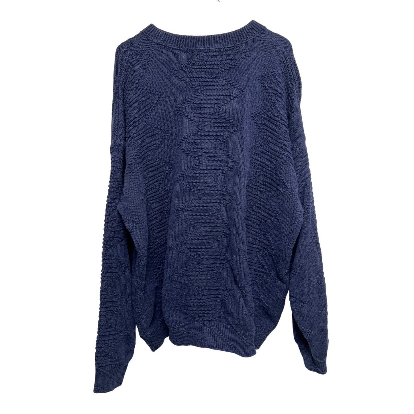 Jantzen Sport Vintage 80s Navy 100% Cotton Sweater XL