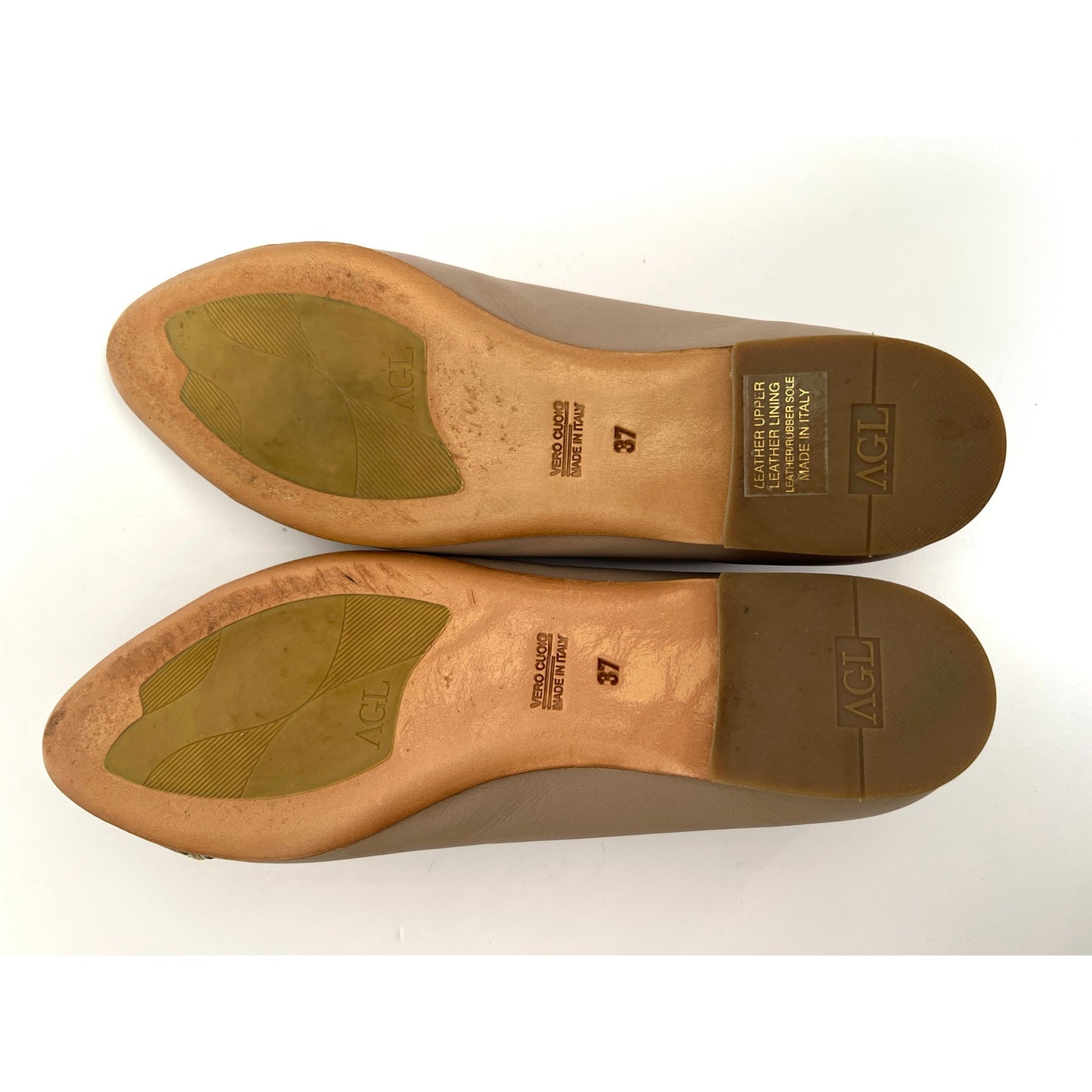 AGL Attilio Giusti Leombruni Taupe & Snake Cap-Toe Loafer 7