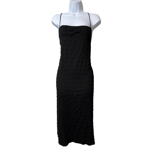 Commense Tie Back Textured Midi Dress XL