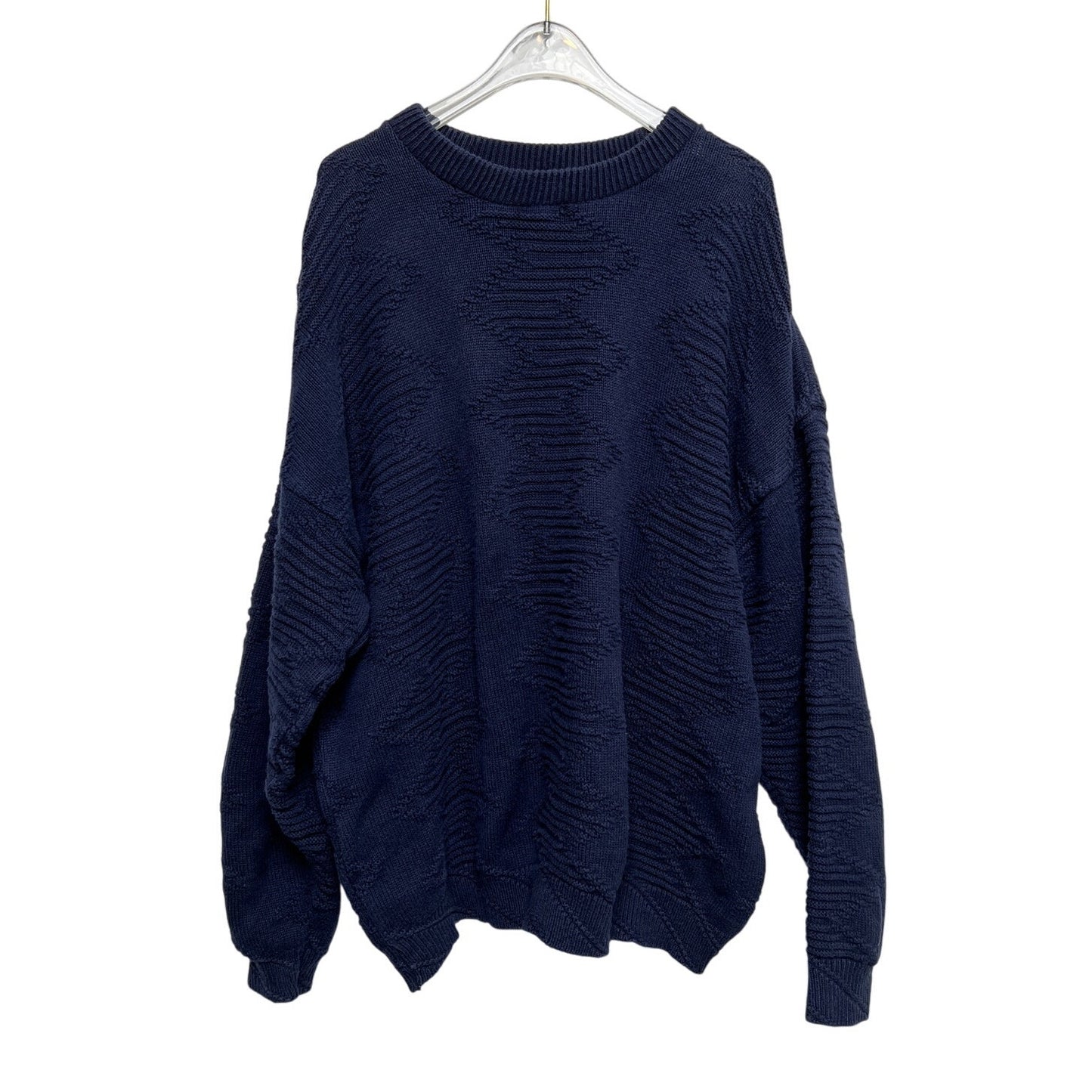Jantzen Sport Vintage 80s Navy 100% Cotton Sweater XL