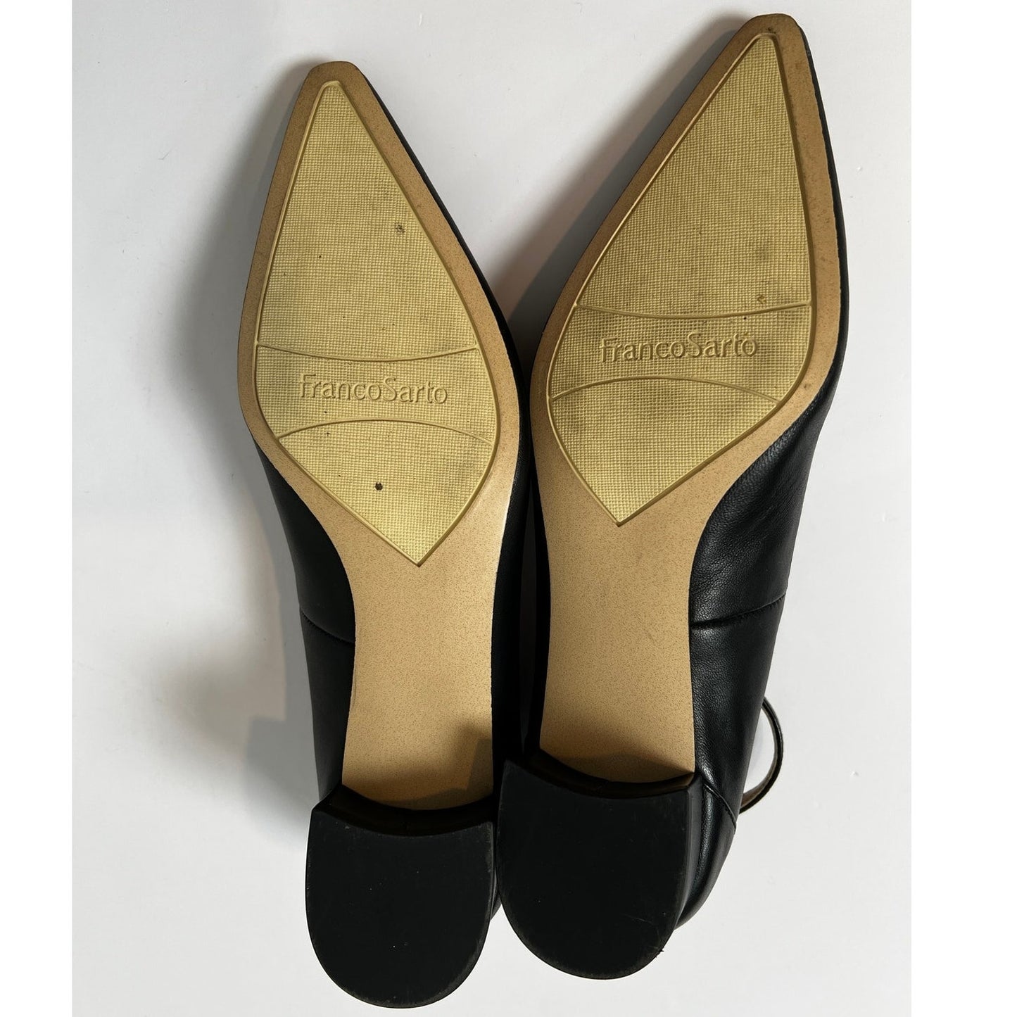 Franco Sarto Pointed Toe Block Heel Ankle Strap Pump 8.5M