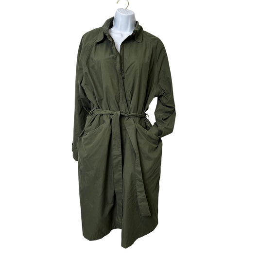 Vintage 90s Travelsmith Trench Coat with Matching Travel Bag