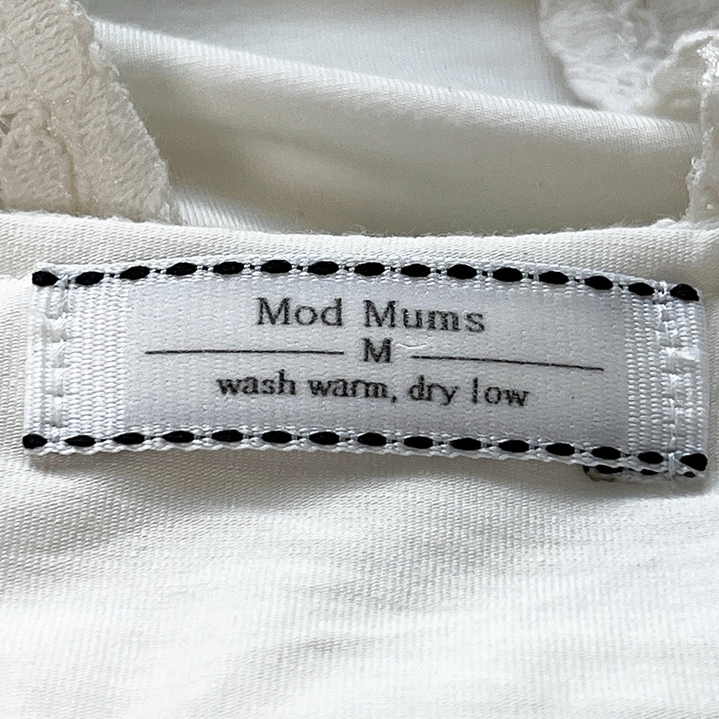 Modern Mums Floral Lace Overlay Short Sleeve Maternity Top/Tee/Medium