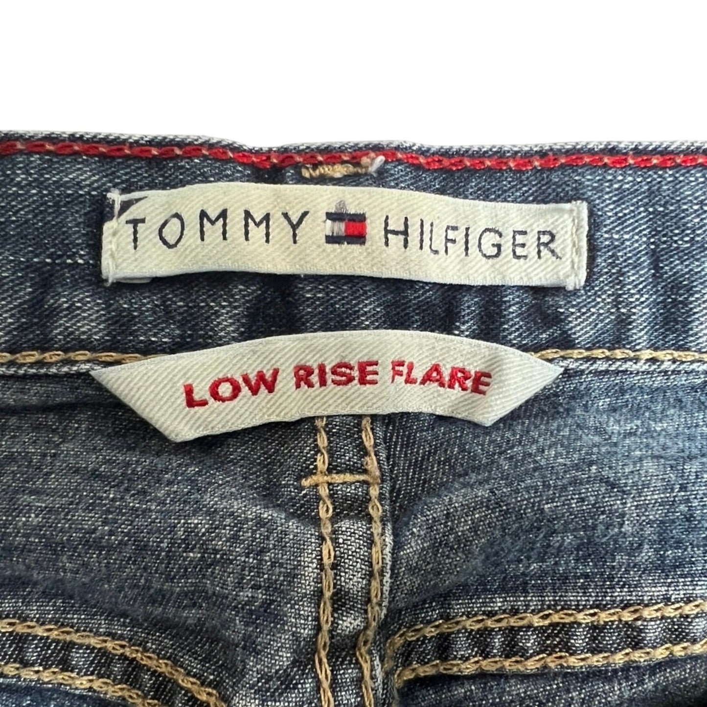 Vntg Y2K Tommy Hilfiger Low Rise Flare Jeans 6