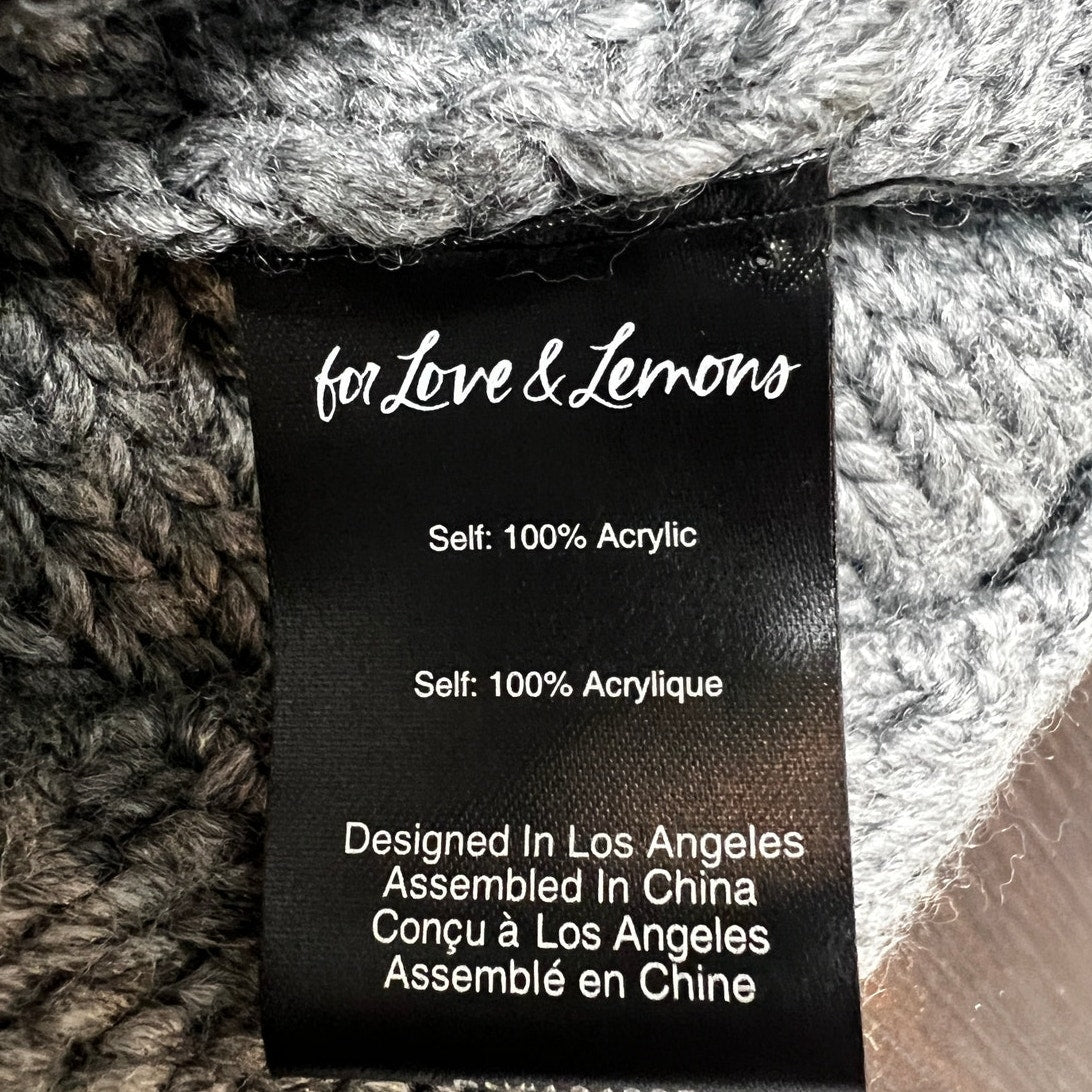 For Love & Lemons Black Knit Cutout Mini Knit Dress (M, NWT)
