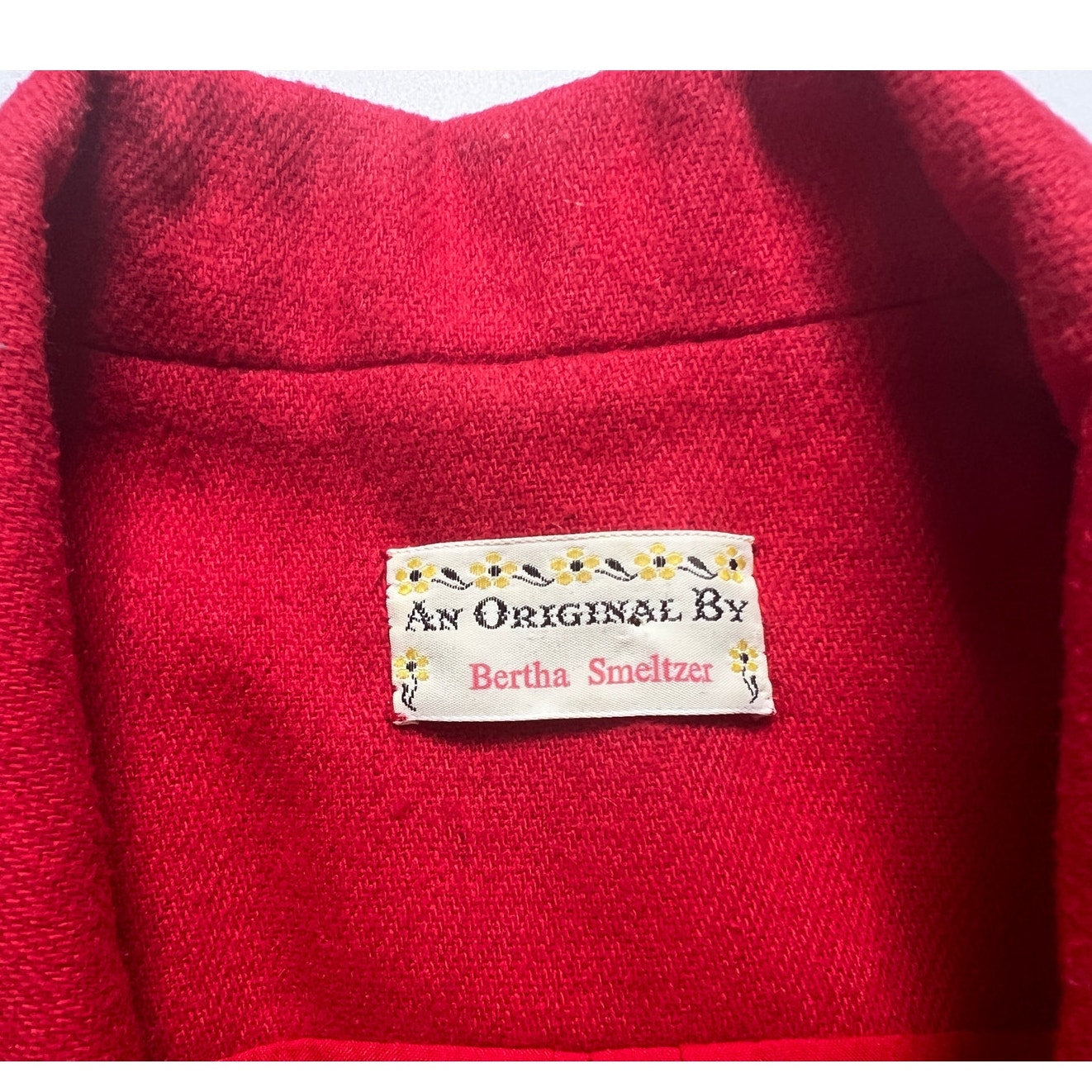 Vintage Original Wool Single-Button Blazer w/Brooch/M/8