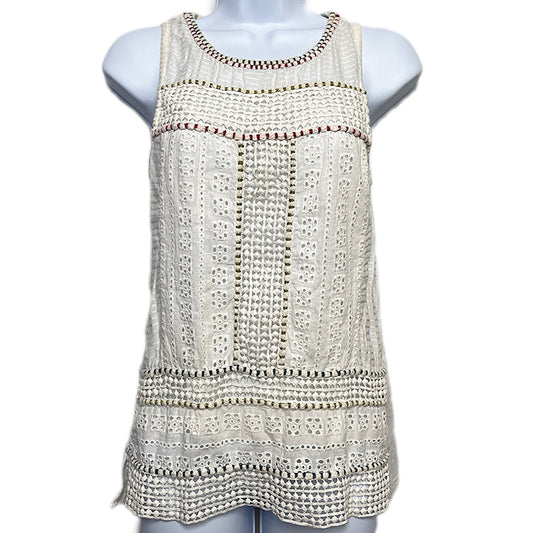 Anthropologie Akemi + Kin Boho Eyelet Knit Sleeveless Top/XS