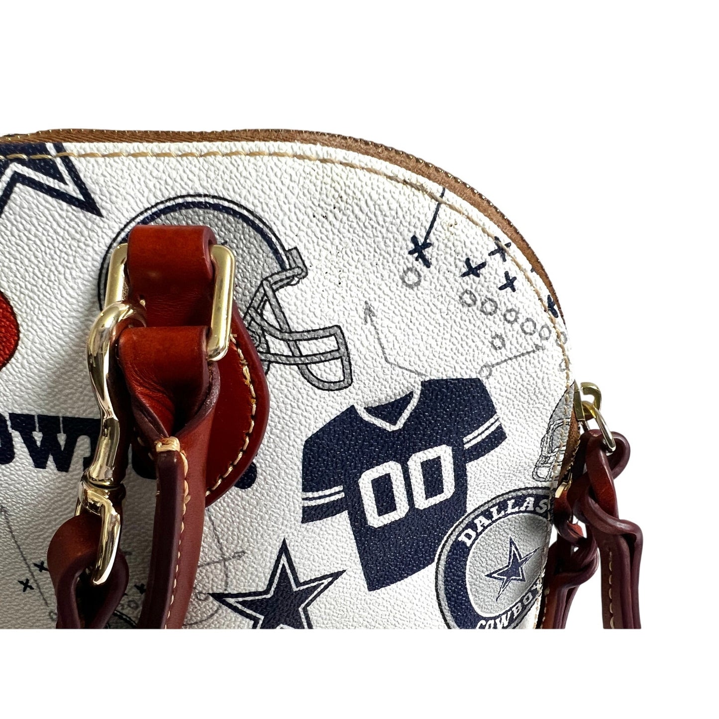 Dooney & Bourke Cowboys Gameday Zip Satchel Small