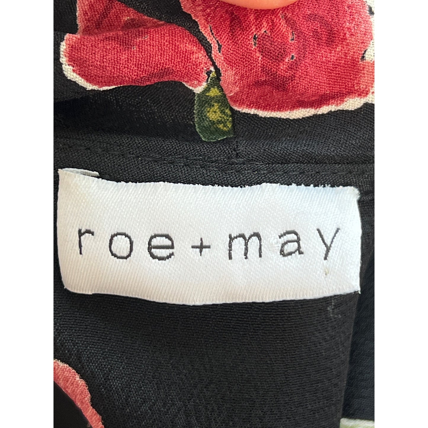 Roe + May Floral Long Sleeve Mini Wrap Dress/S