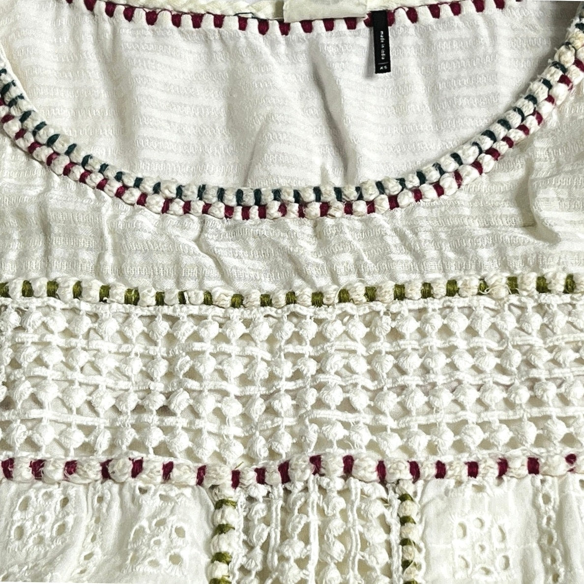 Anthropologie Akemi + Kin Boho Eyelet Knit Sleeveless Top/XS